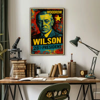 Woodrow Wilson 28th President of the United States Graffiti Pop Art Poster