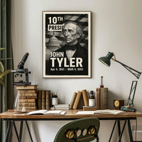 John Tyler 10th President of the United States Digital Montaje Poster