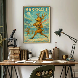 Winter Baseball Fantasy Poster