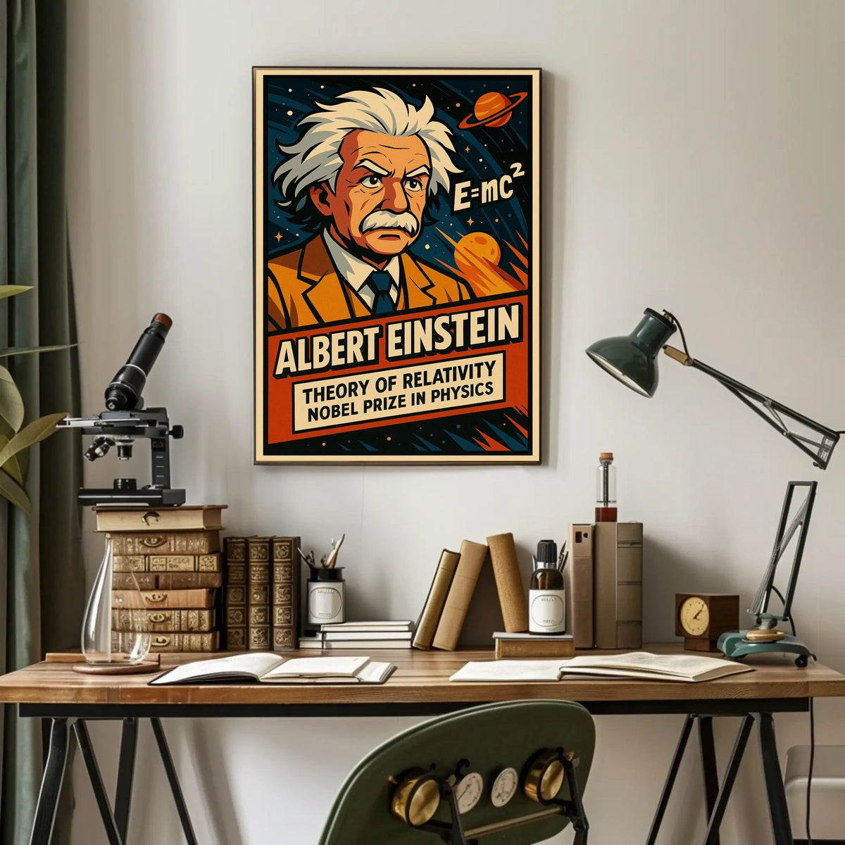 Albert Einstein Theory Of Relativity Poster