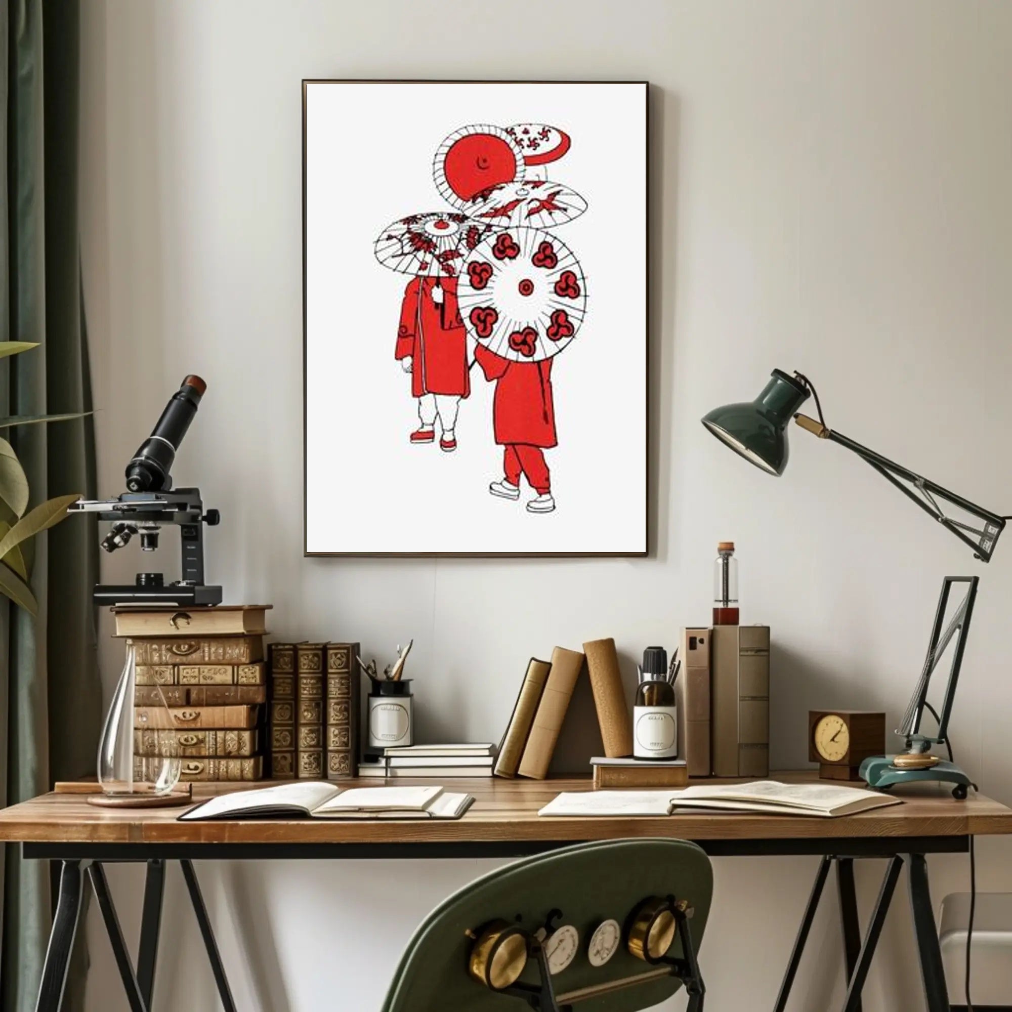 Traditional Parasol Art Poster