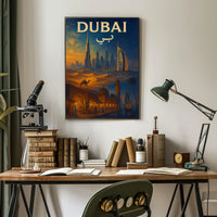 Dubai Poster A Journey Through Time Wall Art For Travelers