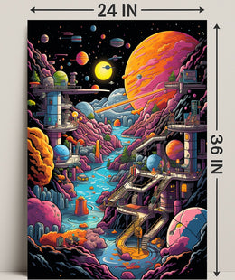 Cosmic Landscape Adventure Poster PosterGoat