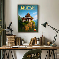 Bhutan Land of the Thunder Dragon Poster PosterGoat