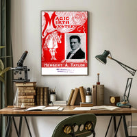 Herbert A. Taylor Magic Show Vintage Theatrical Poster