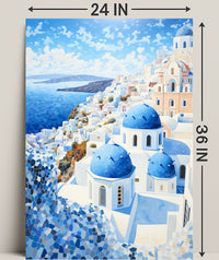Santorini Serenity Poster