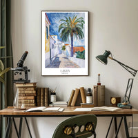 Lagos Portugal Street Scene Travel Poster PosterGoat