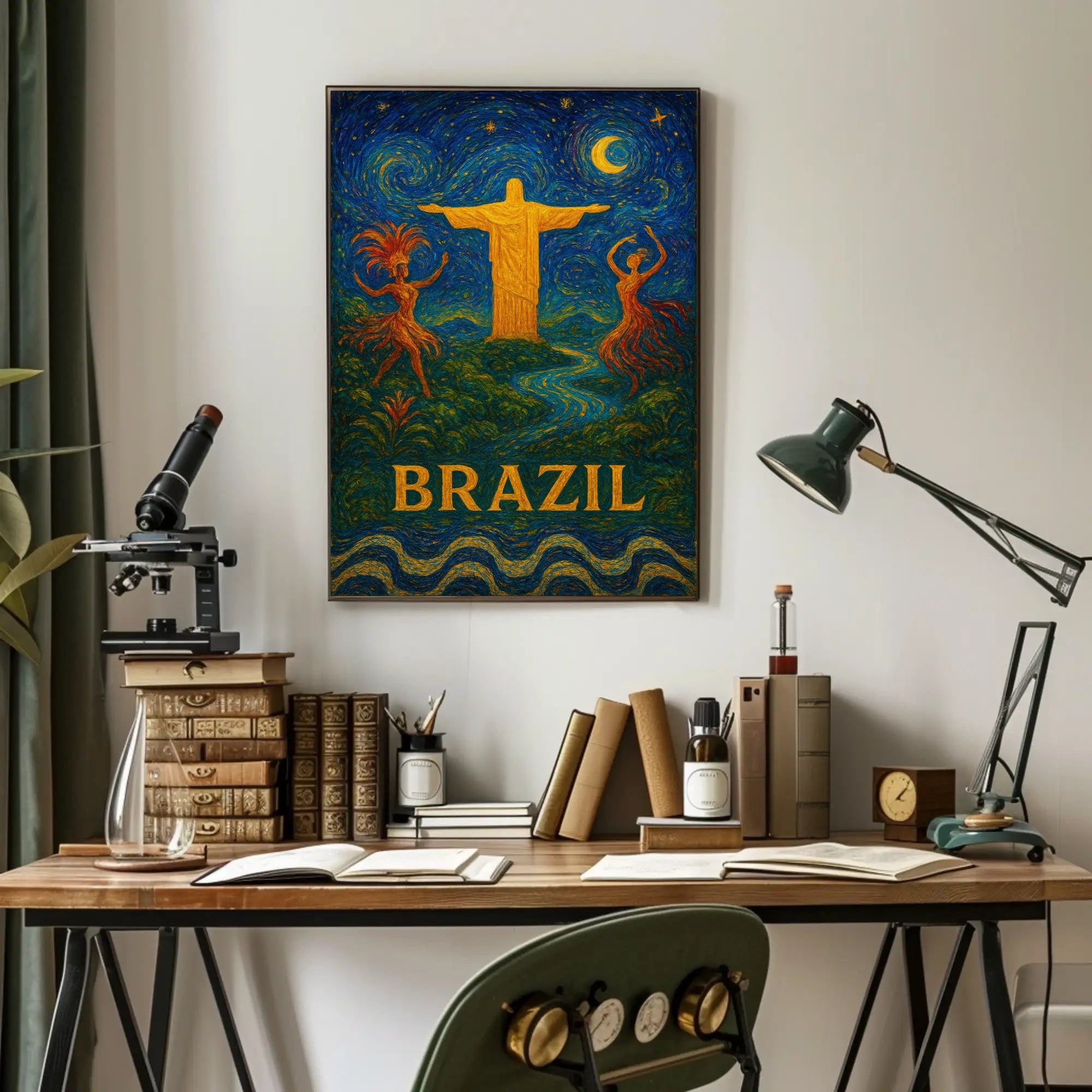 Brazil A Vibrant Celebration Poster