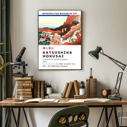 Katsushika Hokusai A Group of Mountaineers Poster