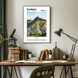 Kurdistan Mountain Landscape Cultural or Heritage Poster PosterGoat