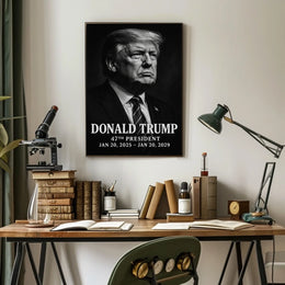 Donald Trump Visionary Modern Times American Pride Patriotism Photography Realism Leadership Poster