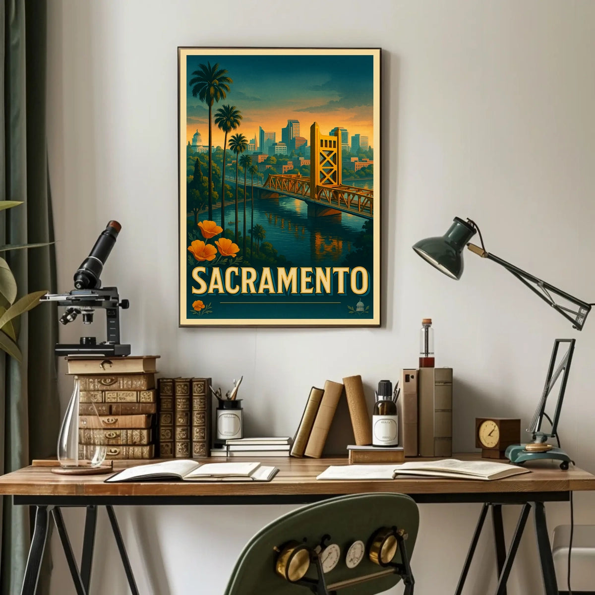 Sacramento Skyline Poster