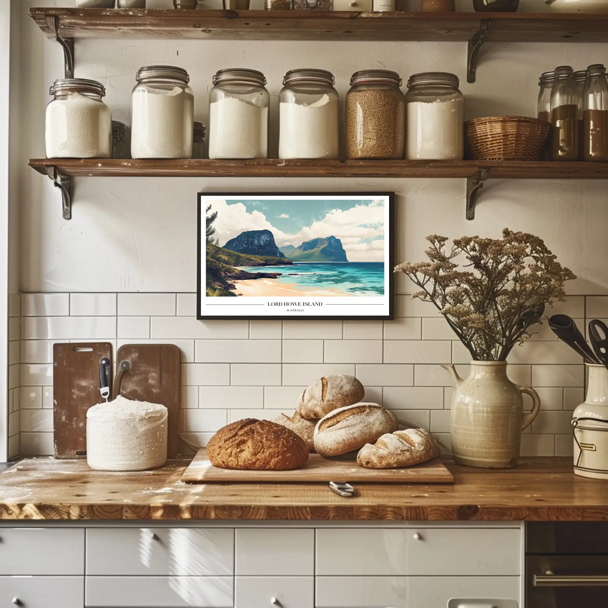 Lord Howe Island Tranquil Scenery Travel Poster