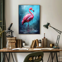 Vibrant Flamingo Art Poster