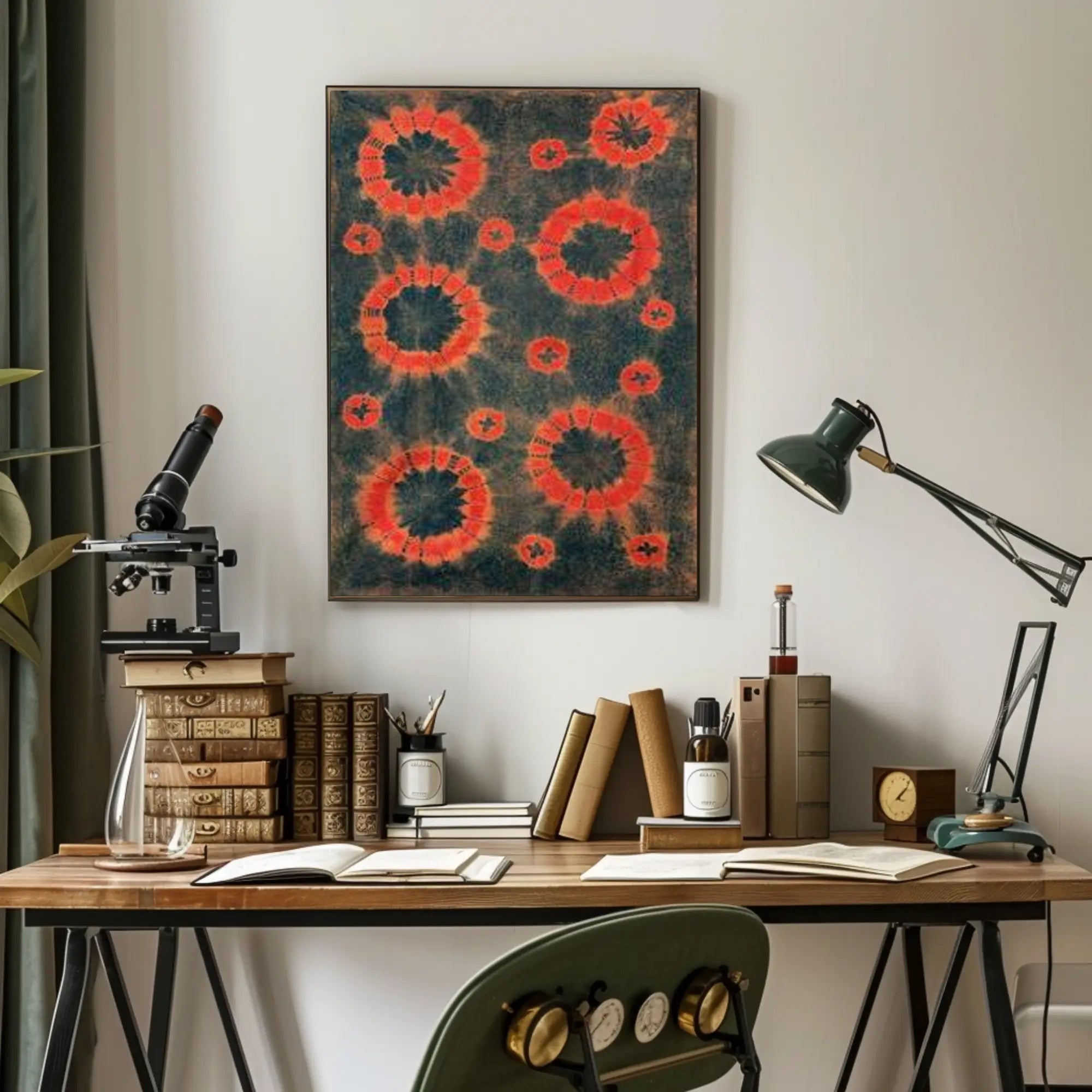 Vibrant Tie-Dye Circles Poster