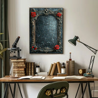 Ornate Elegance Baroque-Inspired Frame Cultural Heritage Poster