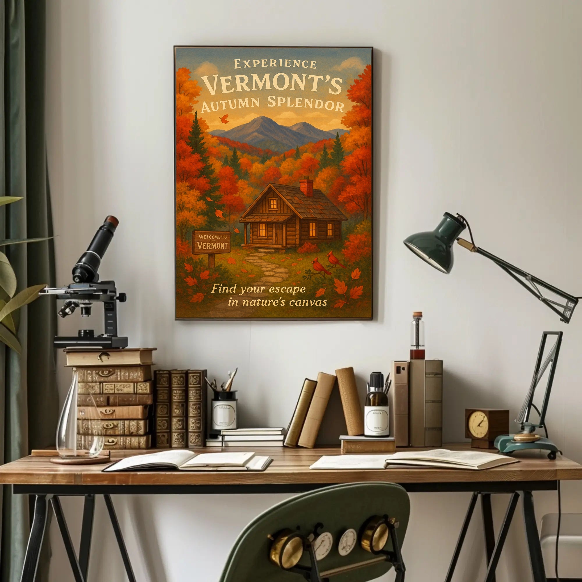 Vermont Autumn Splendor Wall Art Print