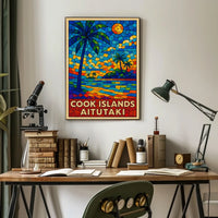 Cook Islands Aitutaki Paradise Poster