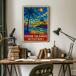 Cook Islands Aitutaki Paradise Poster