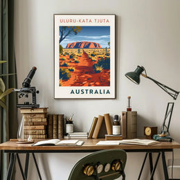 Uluru Outback Adventure Artwork National Park Poster