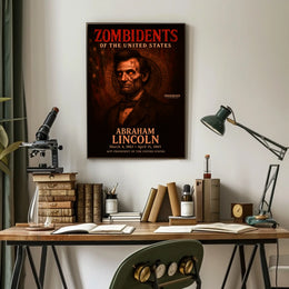 Abraham Lincoln 16th President of the United States Zombidents Poster Series