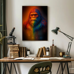 Vibrant Sasquatch Poster PosterGoat