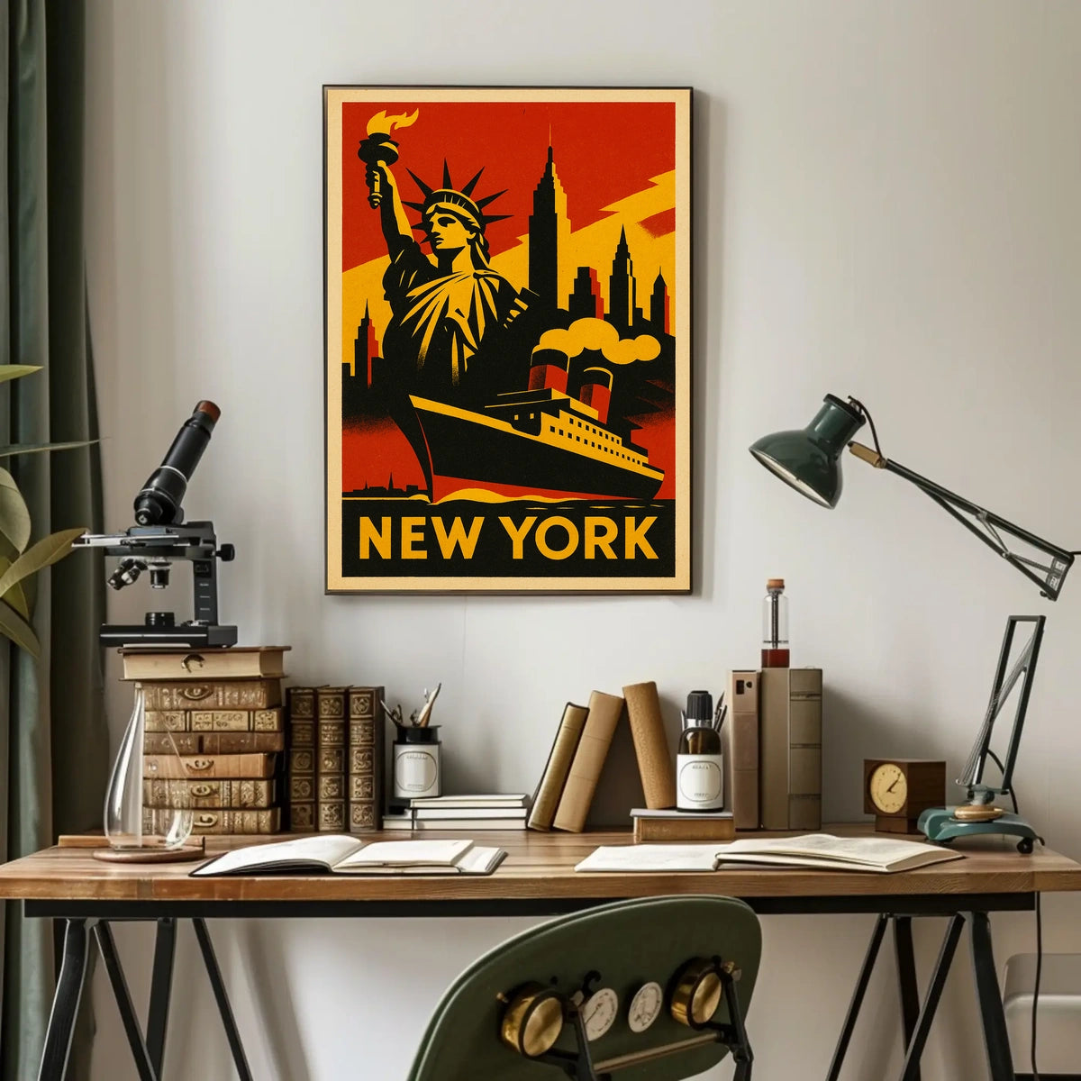 New York City Iconic Landmarks Poster
