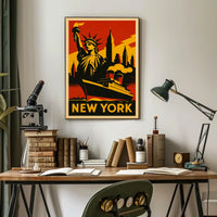 New York City Iconic Landmarks Poster