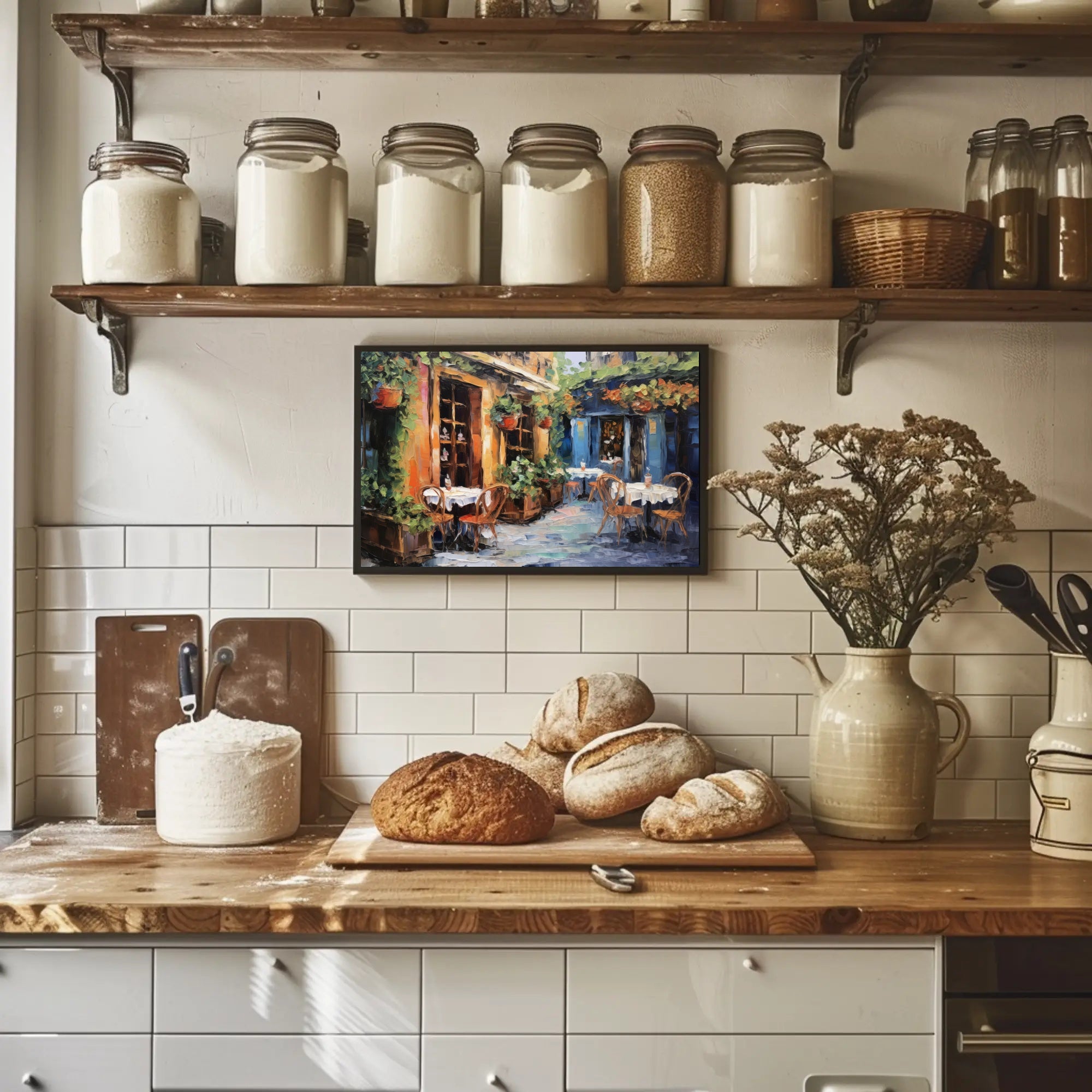 Charming Café Corner Poster