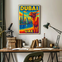 Dubai Vibrant Cityscape Poster