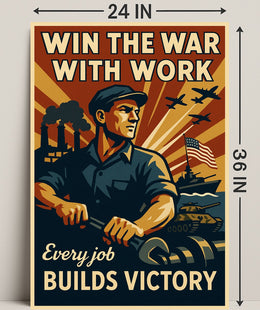 World War II Home-Front Labor Propaganda Poster