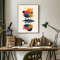Vibrant Nature-Inspired Abstract Art Poster