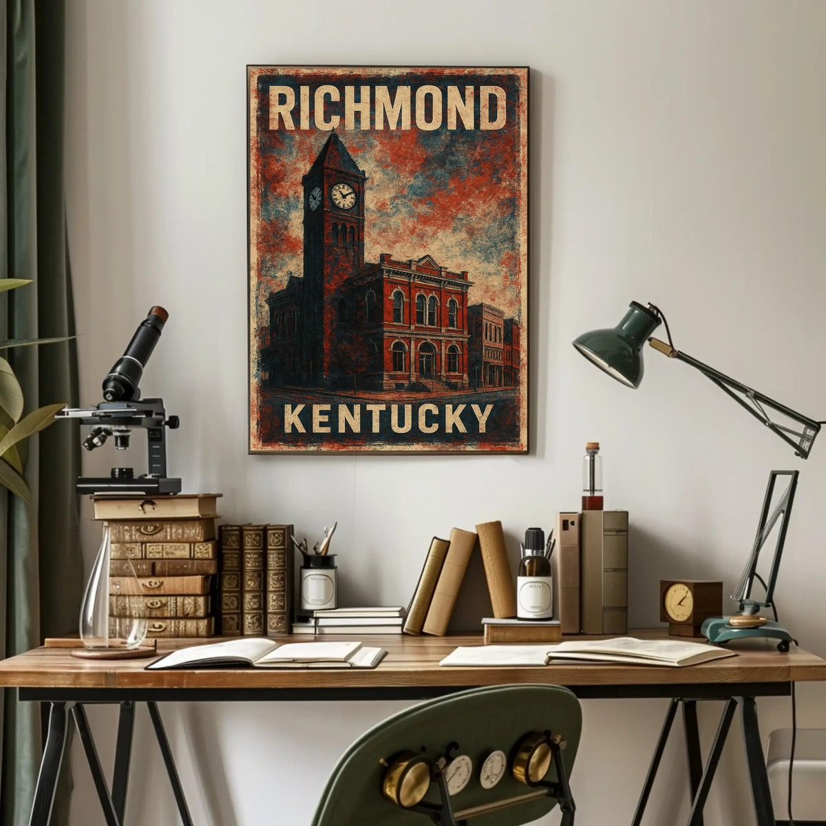 Richmond Kentucky Cityscape Photography Realism Chic Poster