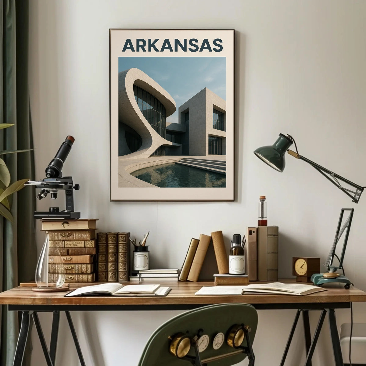 Modern Architecture In Arkansas Modern Poster