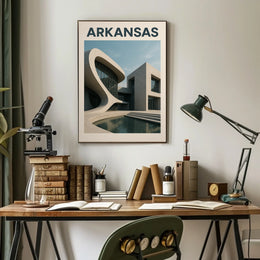 Modern Architecture In Arkansas Modern Poster