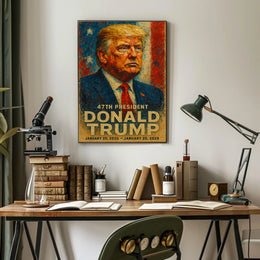 Donald Trump Resolute in the Storm Poster