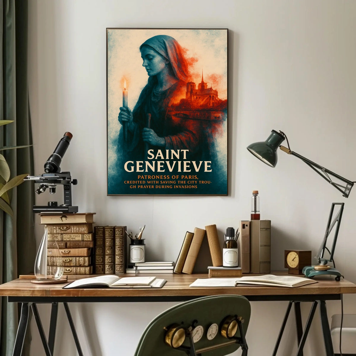 Saint Genevieve Patroness Of Paris Poster