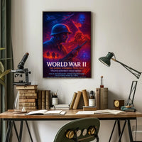 World War II Heroes and Valor Commemorative WWII Poster