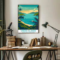 Scenic Virgin Islands National Park Travel Poster