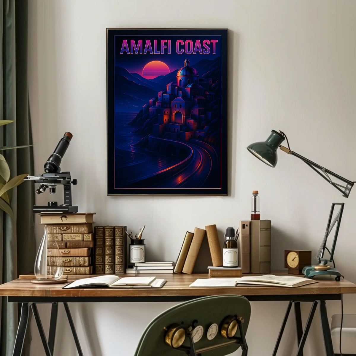Amalfi Coast Sunset Poster