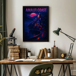 Amalfi Coast Sunset Poster