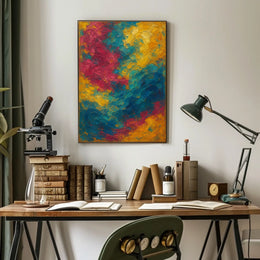 Vibrant Abstract Swirls Poster