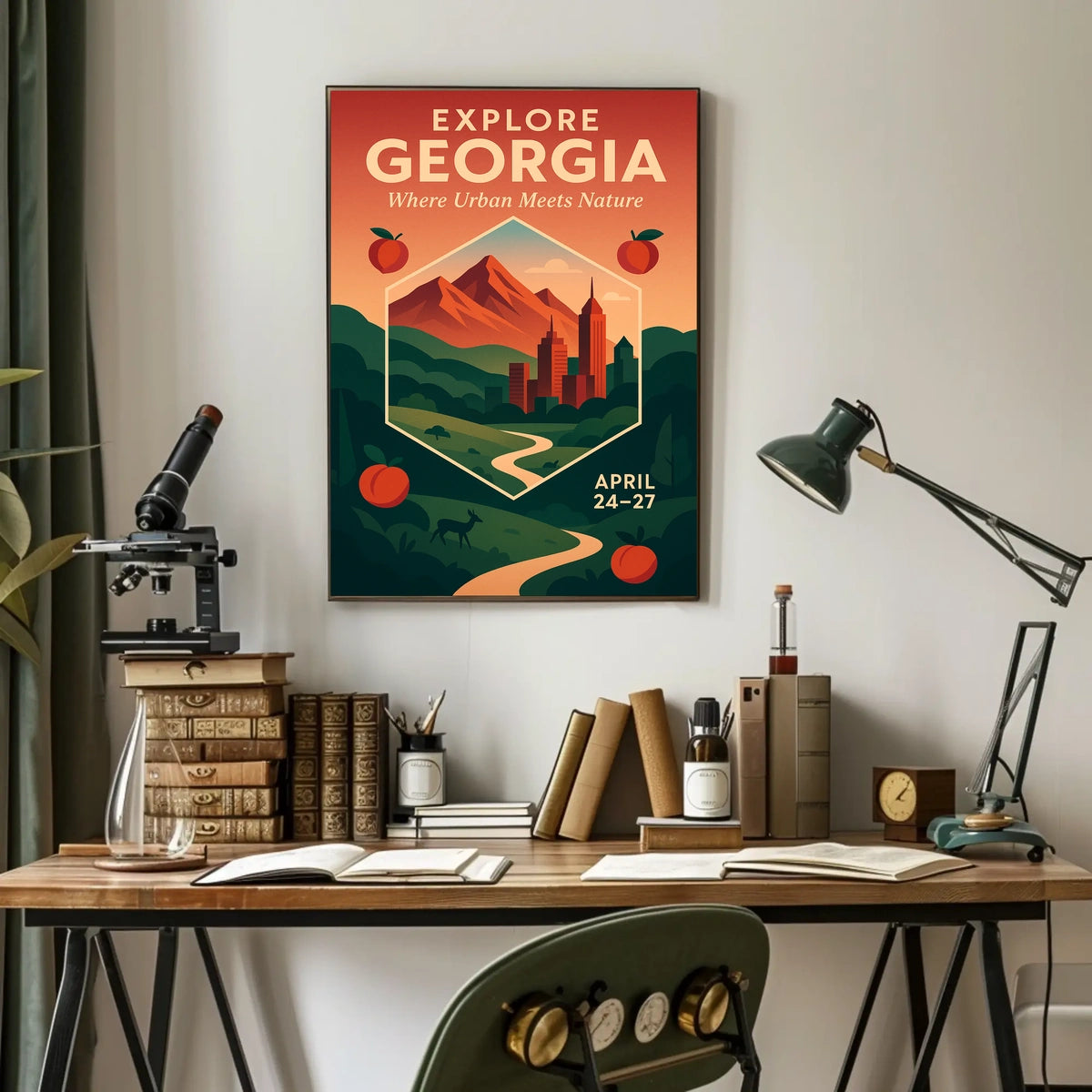 Explore Georgia Where Urban Meets Poster