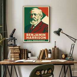 Benjamin Harrison 23rd President Vintage Poster