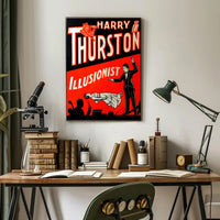 Harry Thurston Illusionist Vintage Magic Poster