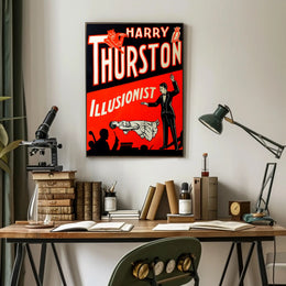 Harry Thurston Illusionist Vintage Magic Poster