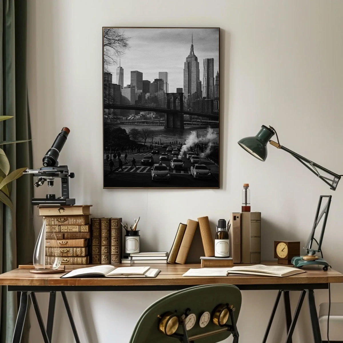 New York City Skyline Poster Wall Art 18x24 Print Premium