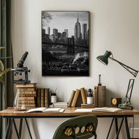 New York City Skyline Poster Wall Art 18x24 Print Premium