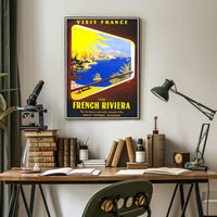 Visit France The French Riviera Poster