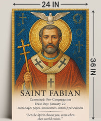 Saint Fabian Poster PosterGoat